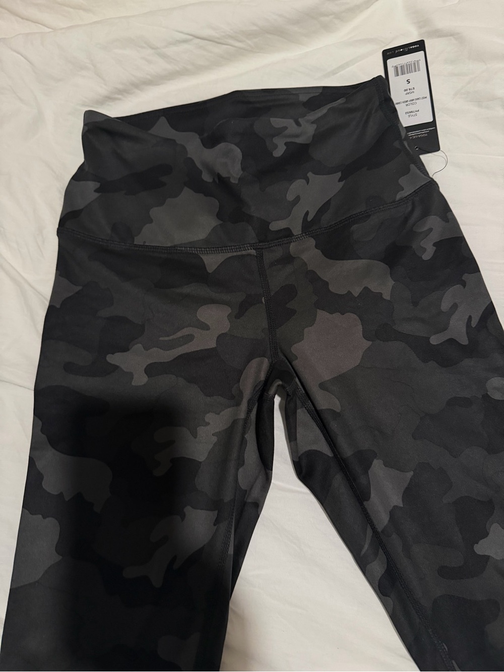 Camo Leggings - Black Gray